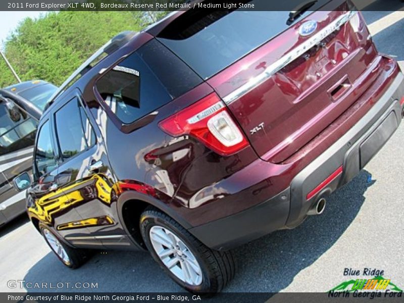 Bordeaux Reserve Red Metallic / Medium Light Stone 2011 Ford Explorer XLT 4WD