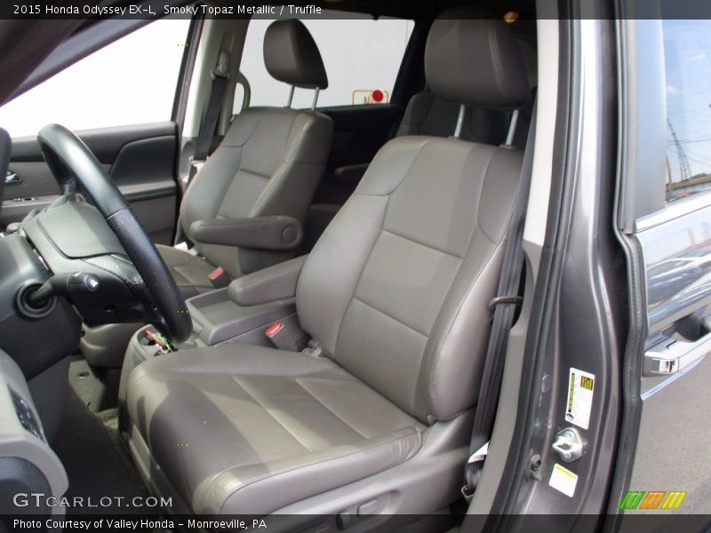 Smoky Topaz Metallic / Truffle 2015 Honda Odyssey EX-L
