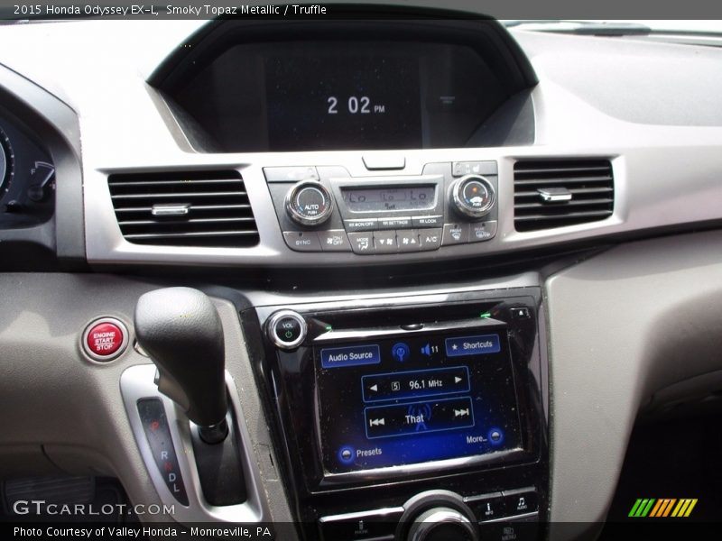 Smoky Topaz Metallic / Truffle 2015 Honda Odyssey EX-L