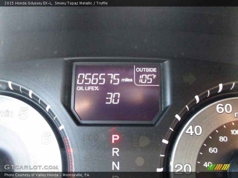 Smoky Topaz Metallic / Truffle 2015 Honda Odyssey EX-L