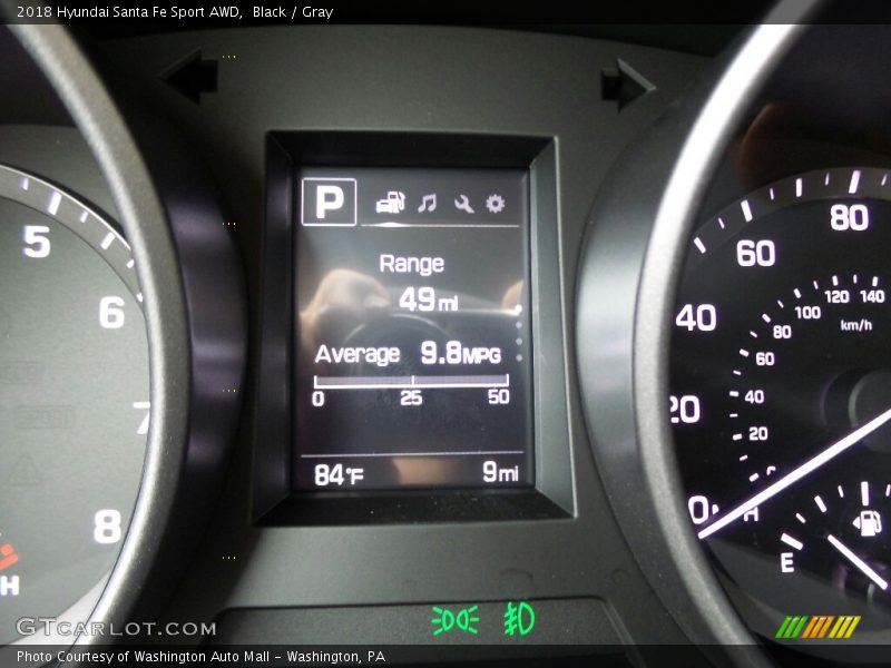 Black / Gray 2018 Hyundai Santa Fe Sport AWD