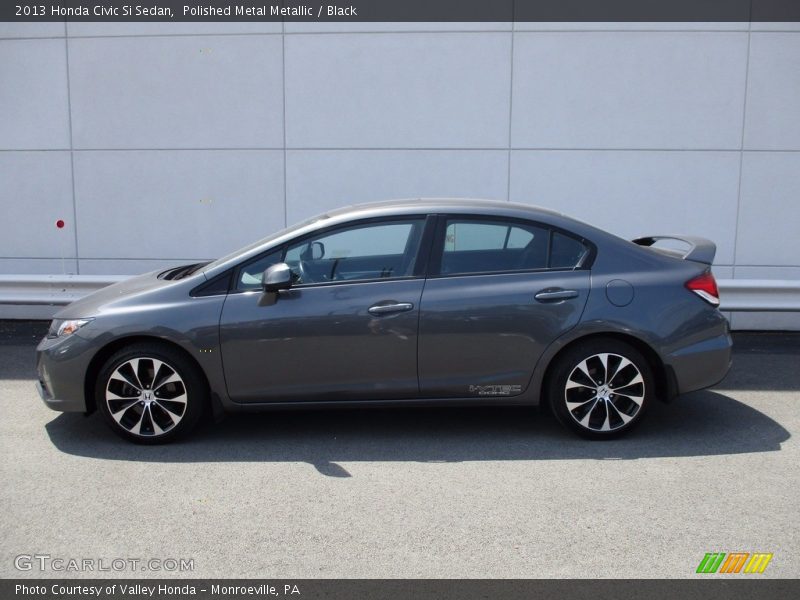 Polished Metal Metallic / Black 2013 Honda Civic Si Sedan