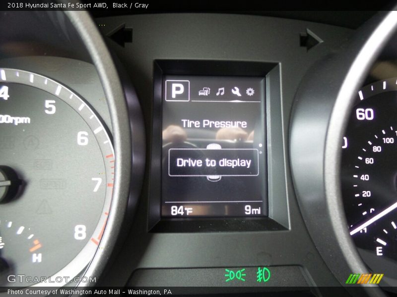 Black / Gray 2018 Hyundai Santa Fe Sport AWD