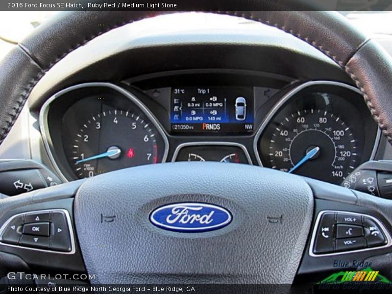 Ruby Red / Medium Light Stone 2016 Ford Focus SE Hatch