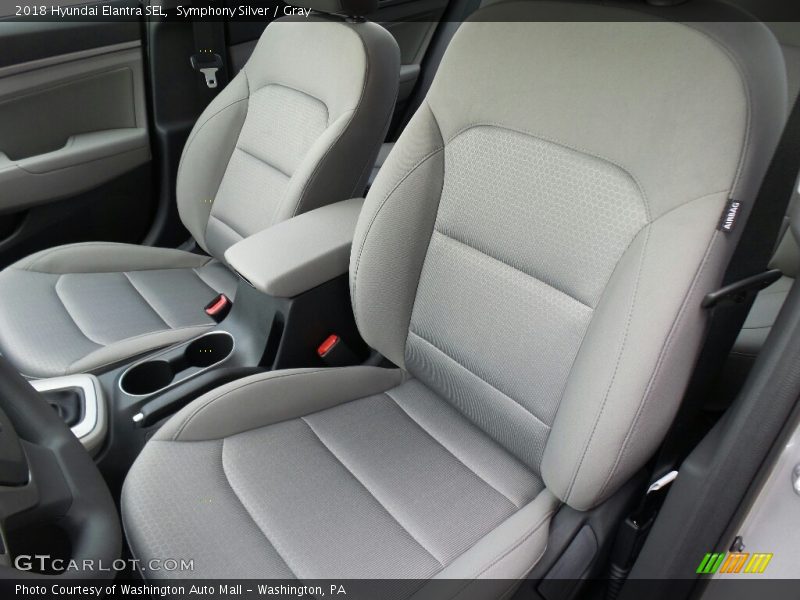 Symphony Silver / Gray 2018 Hyundai Elantra SEL