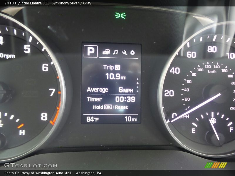 Symphony Silver / Gray 2018 Hyundai Elantra SEL