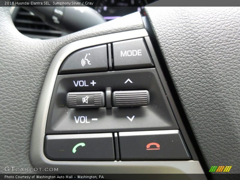 Symphony Silver / Gray 2018 Hyundai Elantra SEL