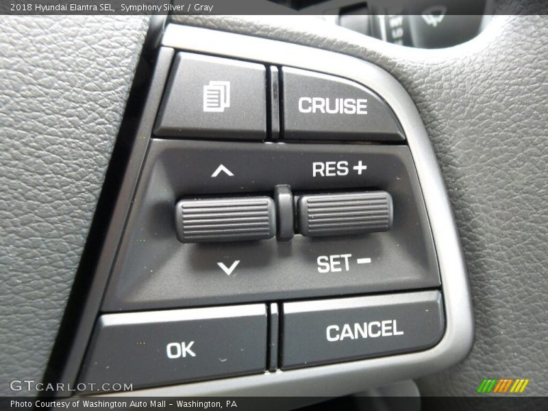 Symphony Silver / Gray 2018 Hyundai Elantra SEL