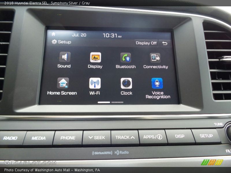 Symphony Silver / Gray 2018 Hyundai Elantra SEL