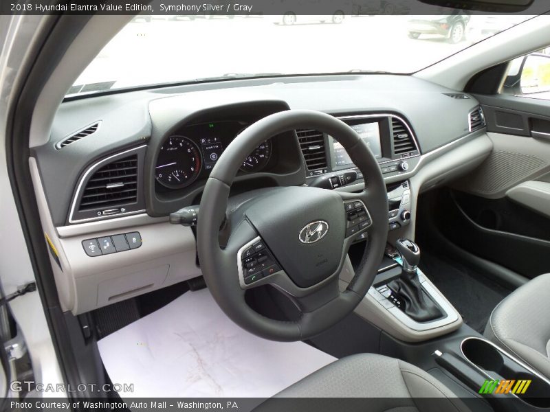 Dashboard of 2018 Elantra Value Edition