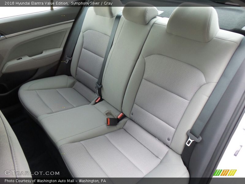 Rear Seat of 2018 Elantra Value Edition