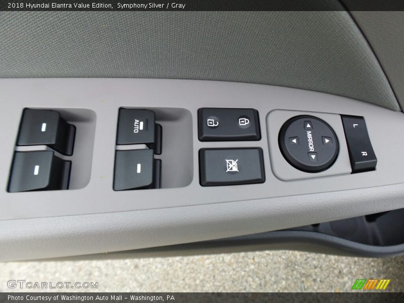Controls of 2018 Elantra Value Edition