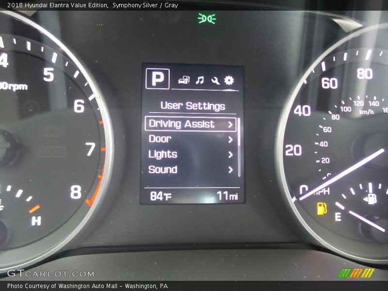 Symphony Silver / Gray 2018 Hyundai Elantra Value Edition