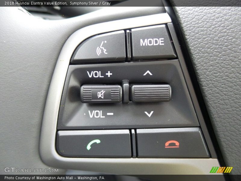 Controls of 2018 Elantra Value Edition