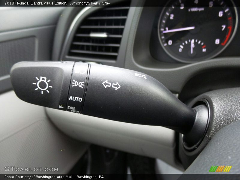 Controls of 2018 Elantra Value Edition