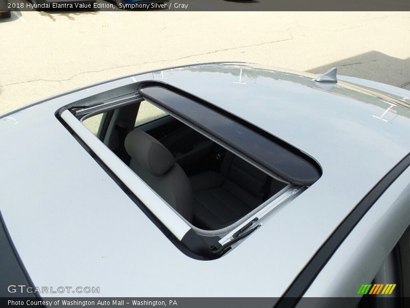 Sunroof of 2018 Elantra Value Edition