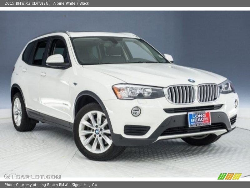 Alpine White / Black 2015 BMW X3 xDrive28i