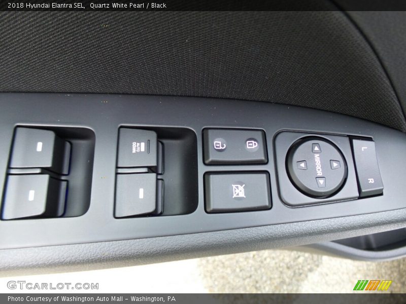 Quartz White Pearl / Black 2018 Hyundai Elantra SEL