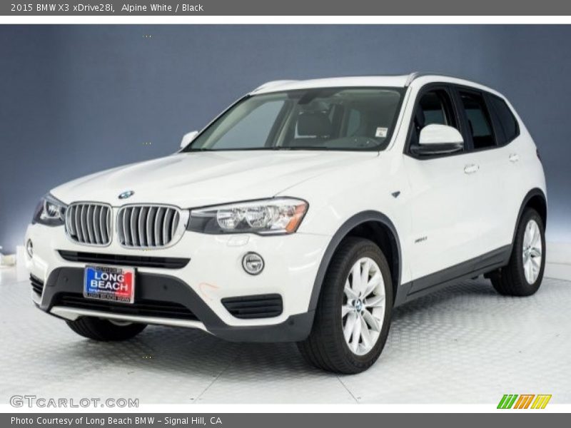 Alpine White / Black 2015 BMW X3 xDrive28i
