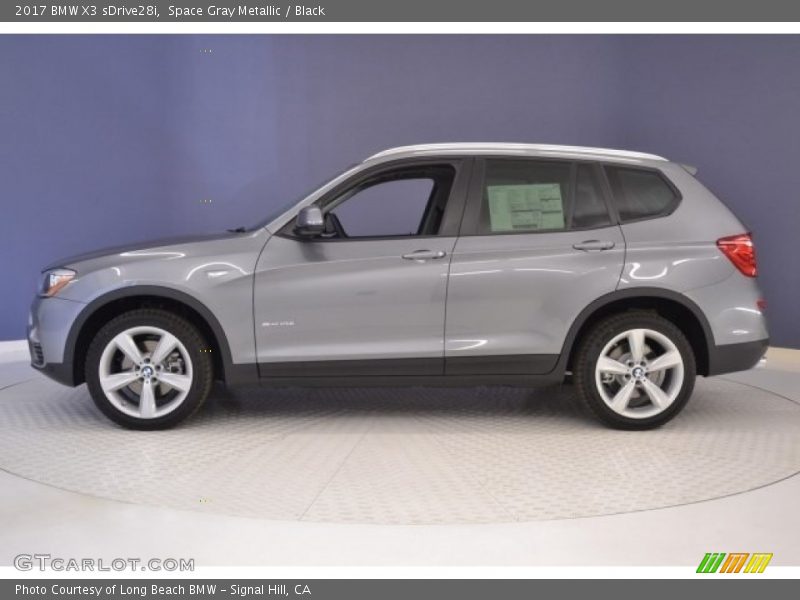 Space Gray Metallic / Black 2017 BMW X3 sDrive28i