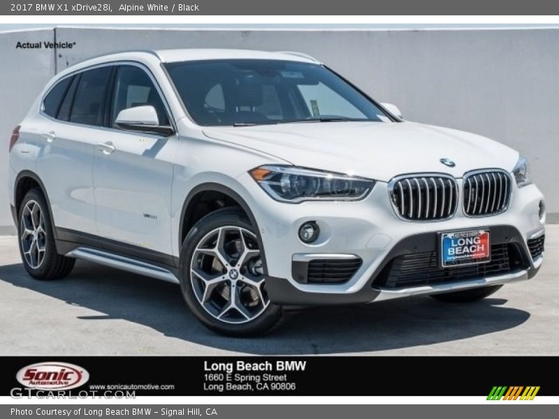 Alpine White / Black 2017 BMW X1 xDrive28i