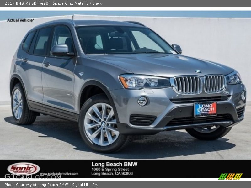 Space Gray Metallic / Black 2017 BMW X3 sDrive28i