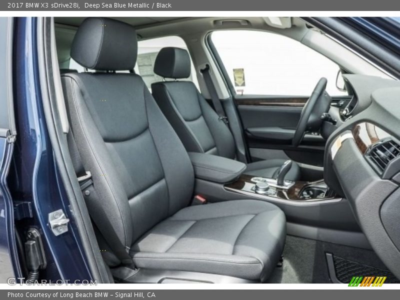 Deep Sea Blue Metallic / Black 2017 BMW X3 sDrive28i