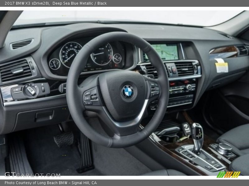 Deep Sea Blue Metallic / Black 2017 BMW X3 sDrive28i