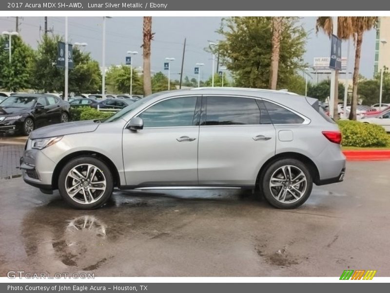 Lunar Silver Metallic / Ebony 2017 Acura MDX SH-AWD