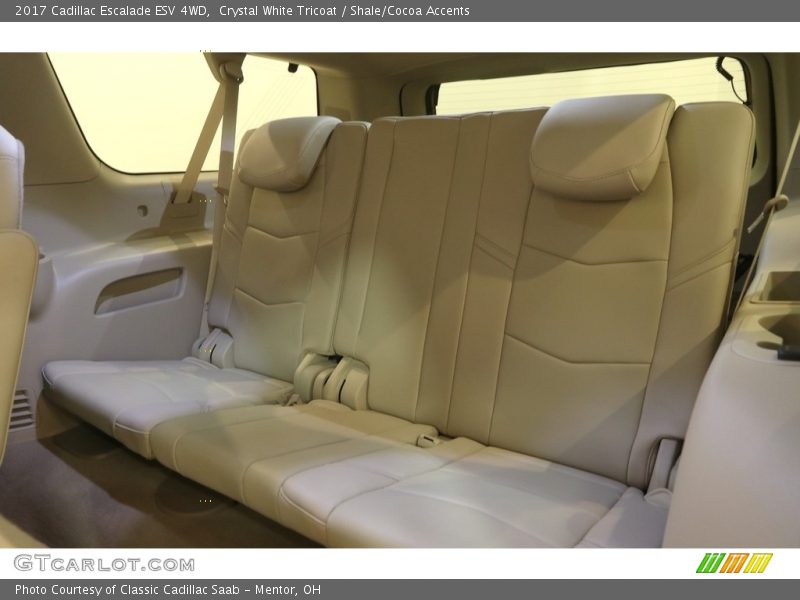 Crystal White Tricoat / Shale/Cocoa Accents 2017 Cadillac Escalade ESV 4WD
