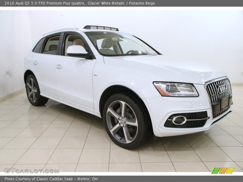 Glacier White Metallic / Pistachio Beige 2016 Audi Q5 3.0 TFSI Premium Plus quattro