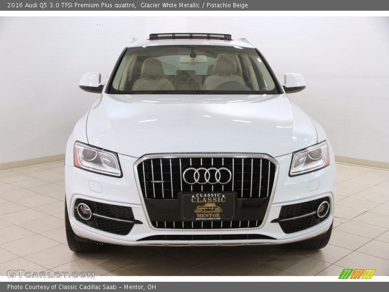 Glacier White Metallic / Pistachio Beige 2016 Audi Q5 3.0 TFSI Premium Plus quattro