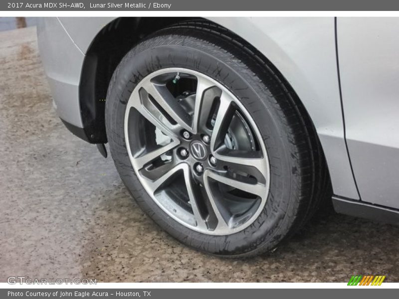 Lunar Silver Metallic / Ebony 2017 Acura MDX SH-AWD