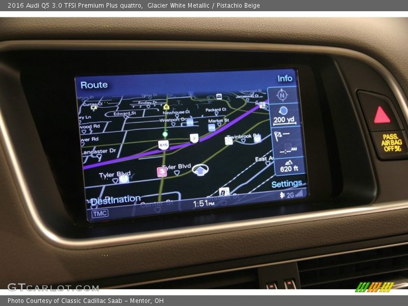Glacier White Metallic / Pistachio Beige 2016 Audi Q5 3.0 TFSI Premium Plus quattro