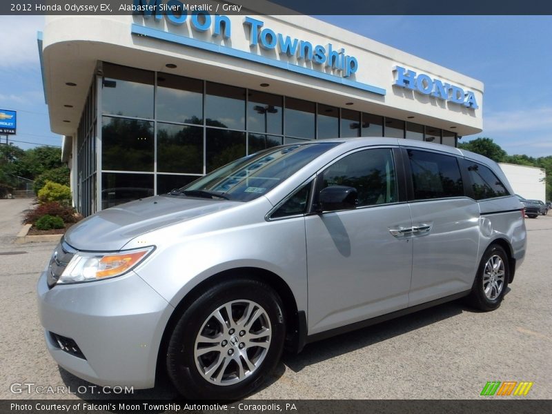 Alabaster Silver Metallic / Gray 2012 Honda Odyssey EX