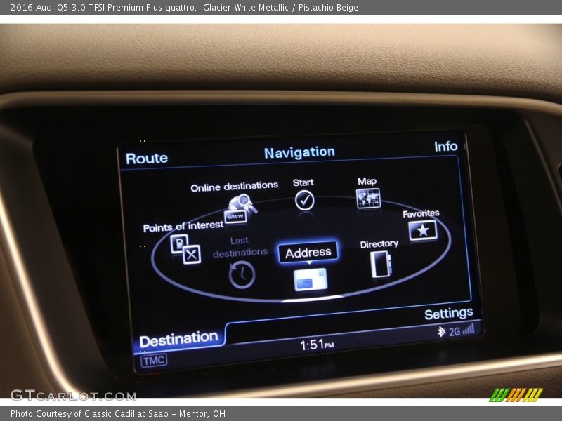 Glacier White Metallic / Pistachio Beige 2016 Audi Q5 3.0 TFSI Premium Plus quattro