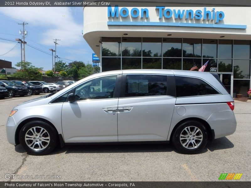 Alabaster Silver Metallic / Gray 2012 Honda Odyssey EX