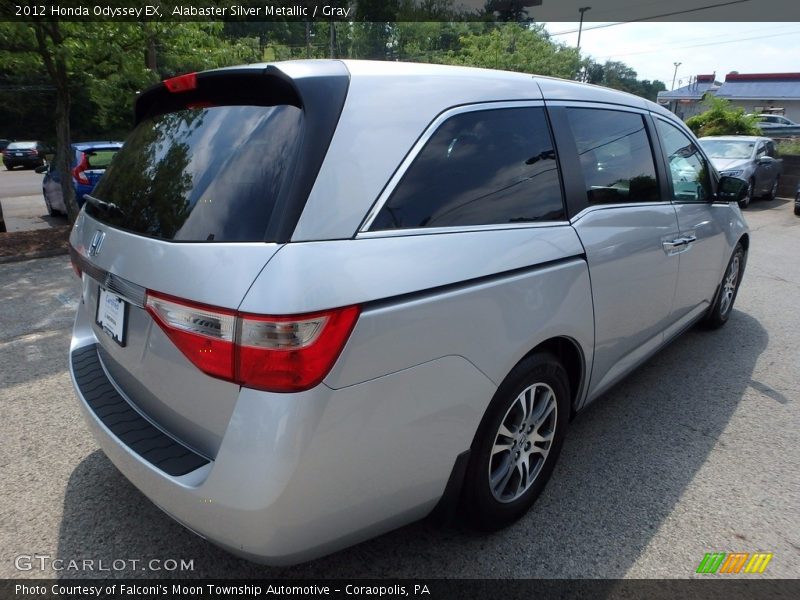 Alabaster Silver Metallic / Gray 2012 Honda Odyssey EX