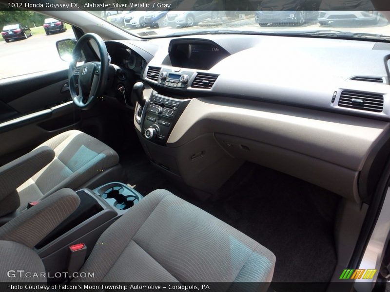 Alabaster Silver Metallic / Gray 2012 Honda Odyssey EX