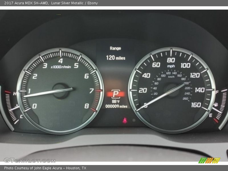 Lunar Silver Metallic / Ebony 2017 Acura MDX SH-AWD