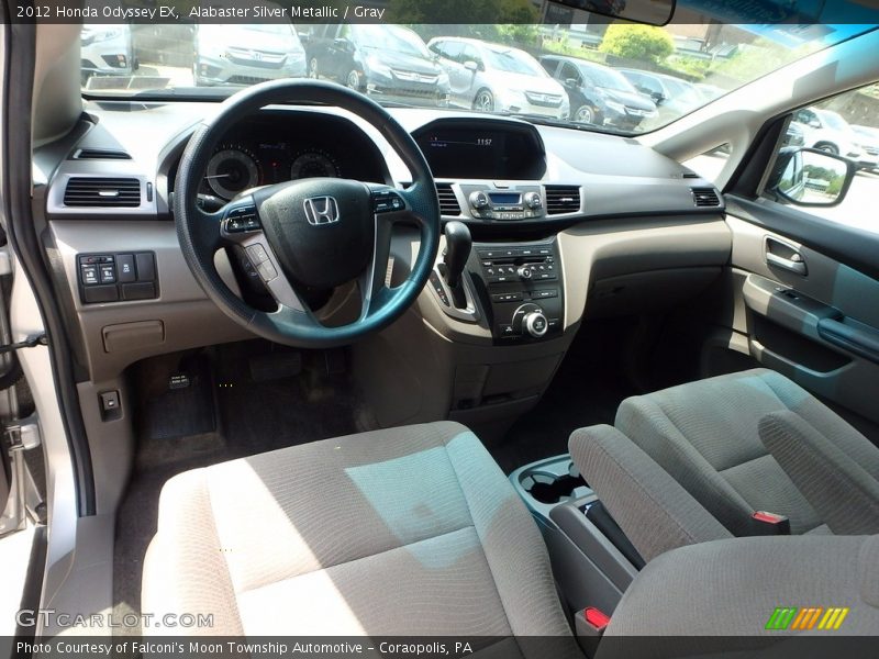 Alabaster Silver Metallic / Gray 2012 Honda Odyssey EX
