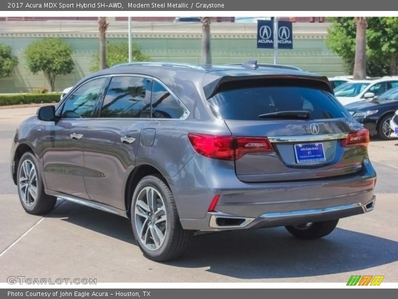 Modern Steel Metallic / Graystone 2017 Acura MDX Sport Hybrid SH-AWD