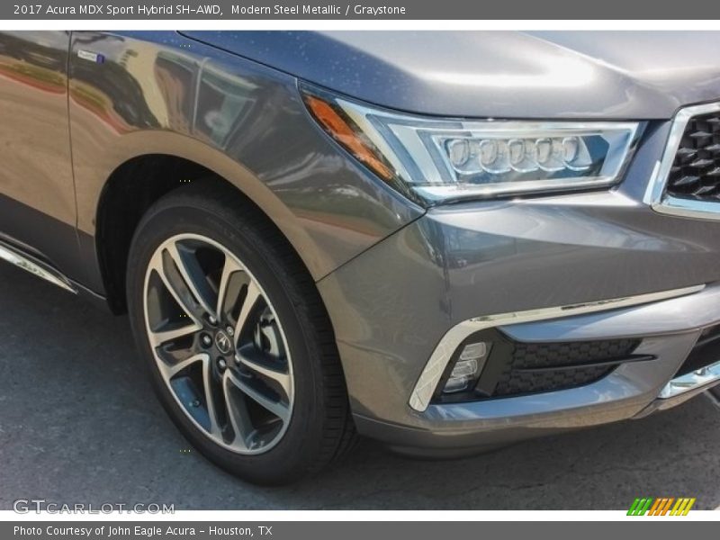 Modern Steel Metallic / Graystone 2017 Acura MDX Sport Hybrid SH-AWD