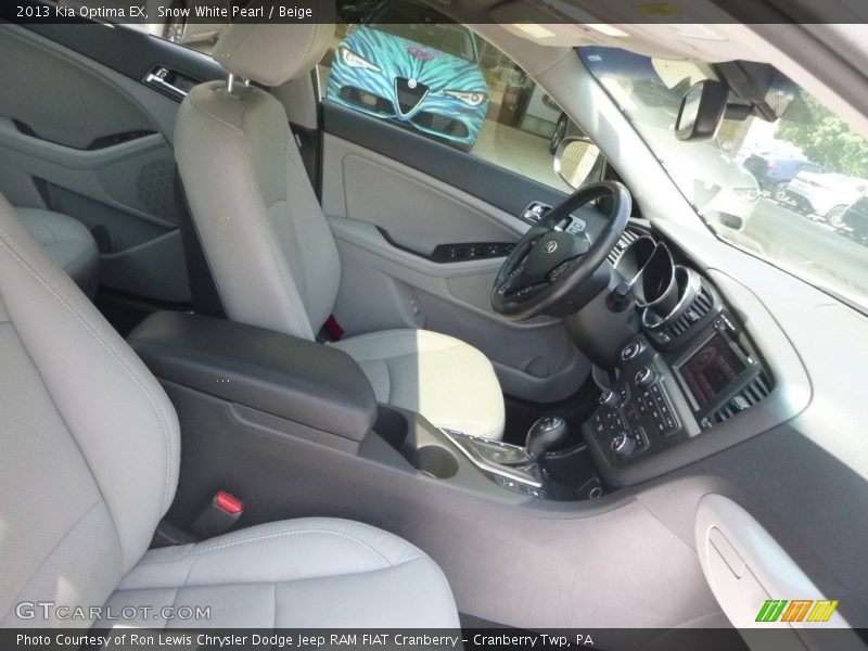 Snow White Pearl / Beige 2013 Kia Optima EX