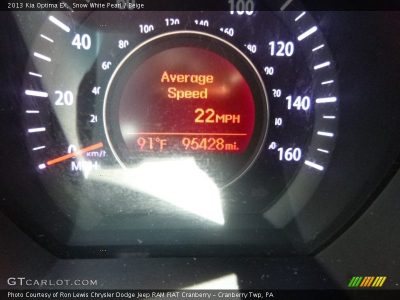 Snow White Pearl / Beige 2013 Kia Optima EX