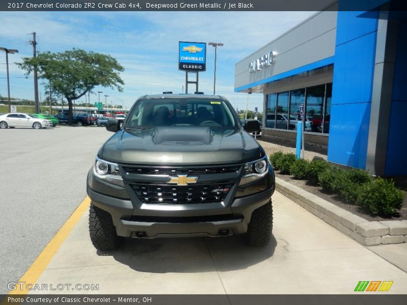 Deepwood Green Metallic / Jet Black 2017 Chevrolet Colorado ZR2 Crew Cab 4x4