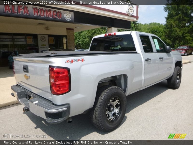 Silver Ice Metallic / Jet Black/Dark Ash 2014 Chevrolet Silverado 1500 WT Double Cab 4x4