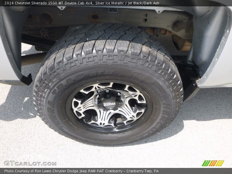 Silver Ice Metallic / Jet Black/Dark Ash 2014 Chevrolet Silverado 1500 WT Double Cab 4x4