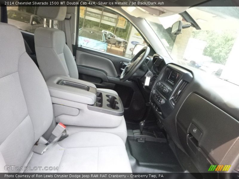 Silver Ice Metallic / Jet Black/Dark Ash 2014 Chevrolet Silverado 1500 WT Double Cab 4x4