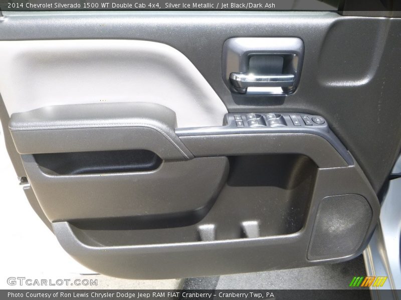 Silver Ice Metallic / Jet Black/Dark Ash 2014 Chevrolet Silverado 1500 WT Double Cab 4x4